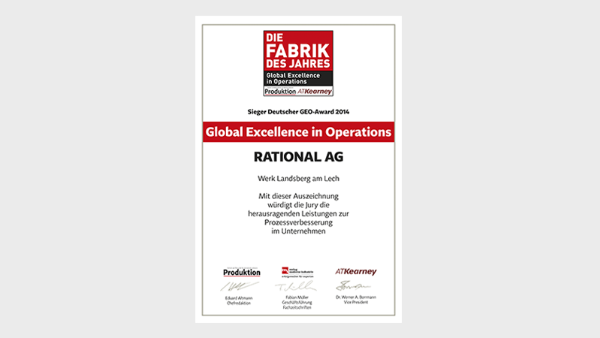 German GEO Award (Global Excellence in Operations)