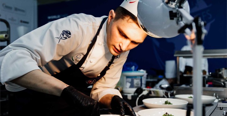 RATIONAL booth at World Chefs Congress 2026, chefs networking and presenting culinary innovations
