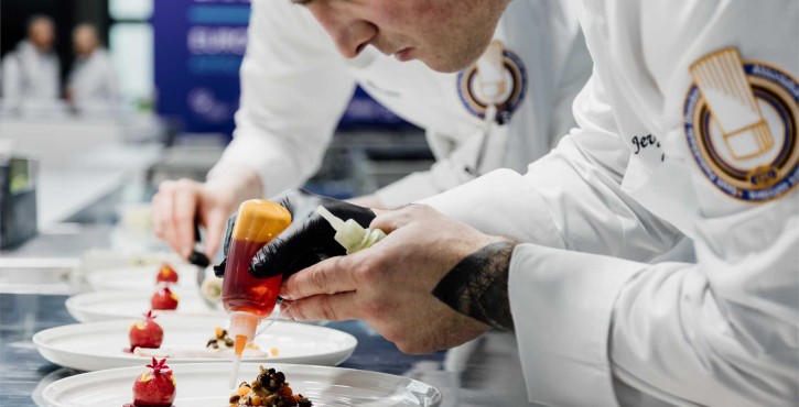 Close-up of plated gourmet dish prepared with RATIONAL technology at World Chefs Congress 2026