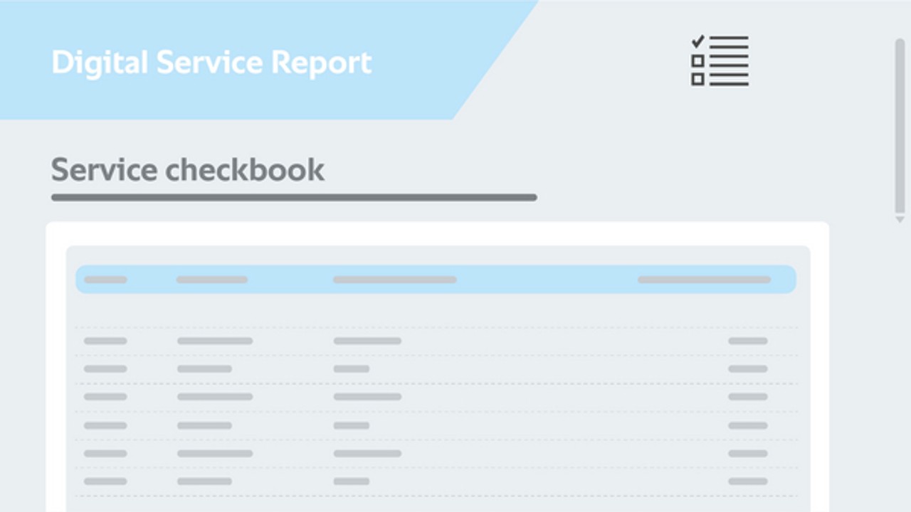 Fault history and digital service booklet