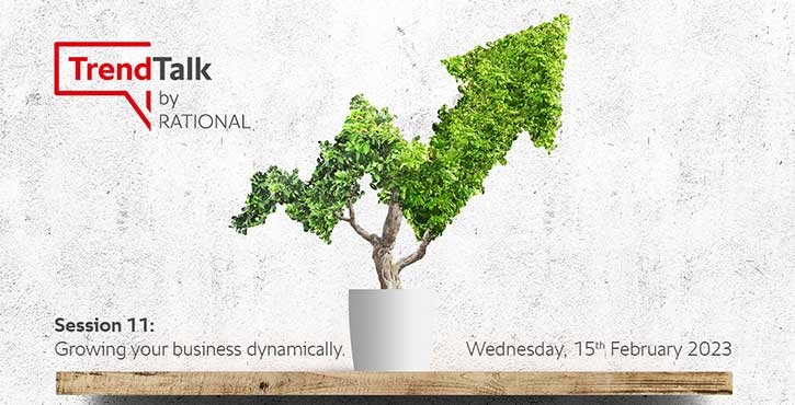 Tree growing upward in the shape of an arrow, TrendTalk Session 11 banner.