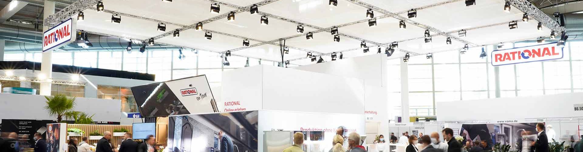 Rational exhibition stand with visitors at Internorga 2022.
