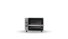 Rational countertop oven with a glass front, featuring control knobs and a stainless steel design for commercial use.