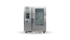 Rational combi-steamer with a glass door and advanced digital control panel, designed for precise cooking in commercial kitchens.