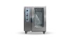 Rational combi-master plus with a glass door and control panel featuring knobs and displays, designed for efficient cooking in commercial kitchens.