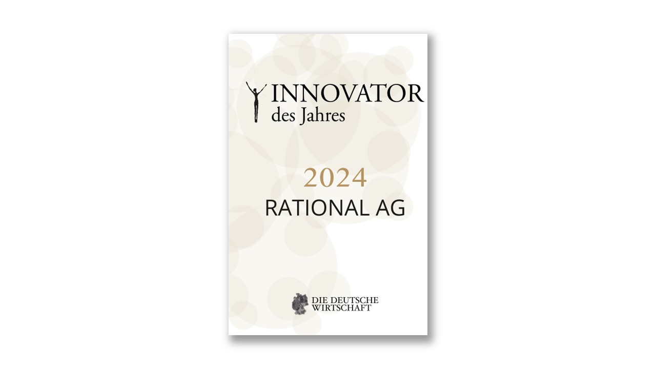 Auszeichnung „Innovator des Jahres 2024“ verliehen an RATIONAL AG von Die Deutsche Wirtschaft.