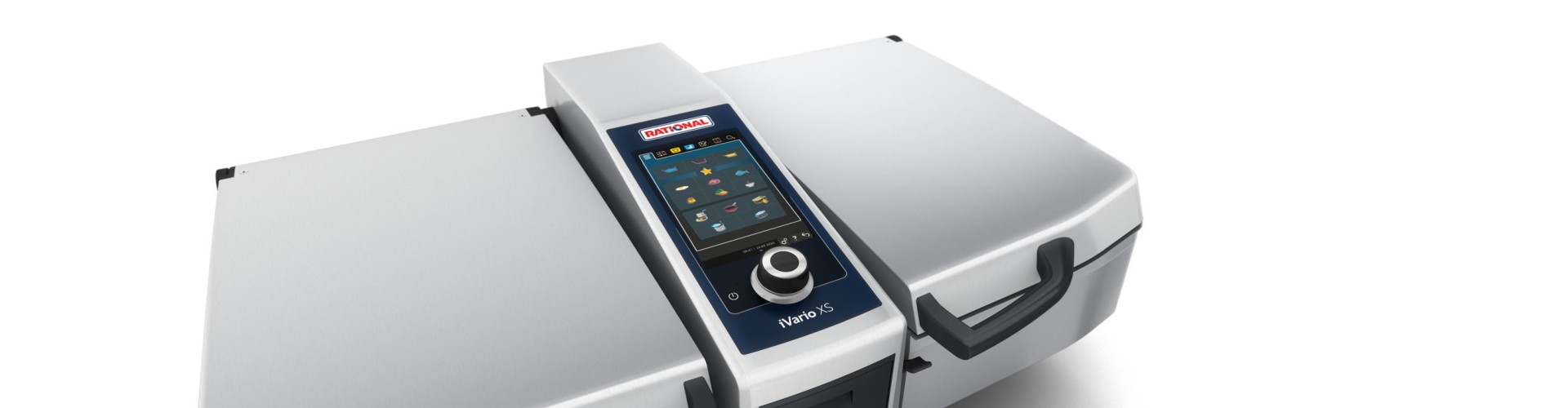 A perspective view of the iVario Pro 2-S, showcasing the closed design and digital control panel on a white background.
