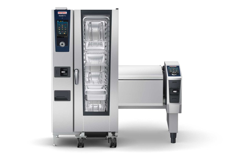 A Rational iCombi Pro cooking system and a iVario Pro.
