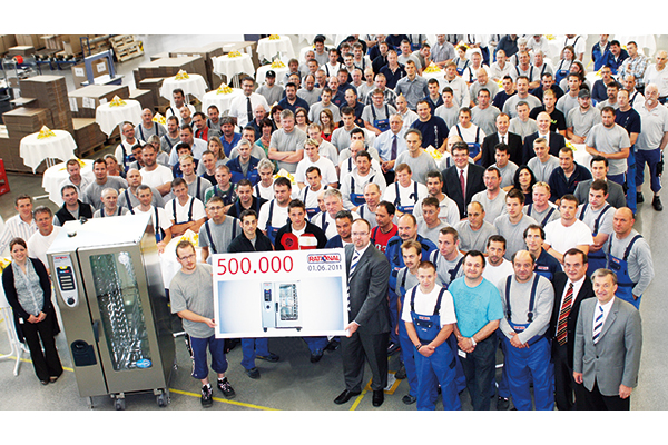 RATIONAL team celebrating the production of the 500,000th unit on 01.06.2011.
