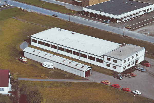 Historic image of the first RATIONAL company building – the foundation of innovation in Landsberg am Lech.