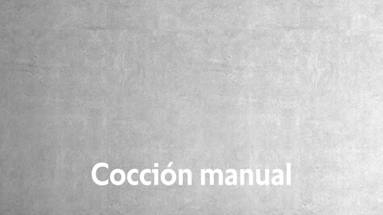 Cocción manual