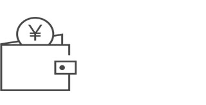 钱包与带有人民币符号的硬币组成的图标，象征信用凭证或财务结算流程。